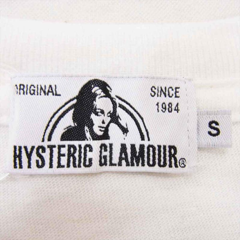 HYSTERIC GLAMOUR ヒステリックグラマー 02203CT17 × 野口強 DOPE TEE プリント Tシャツ ホワイト系 S【中古】