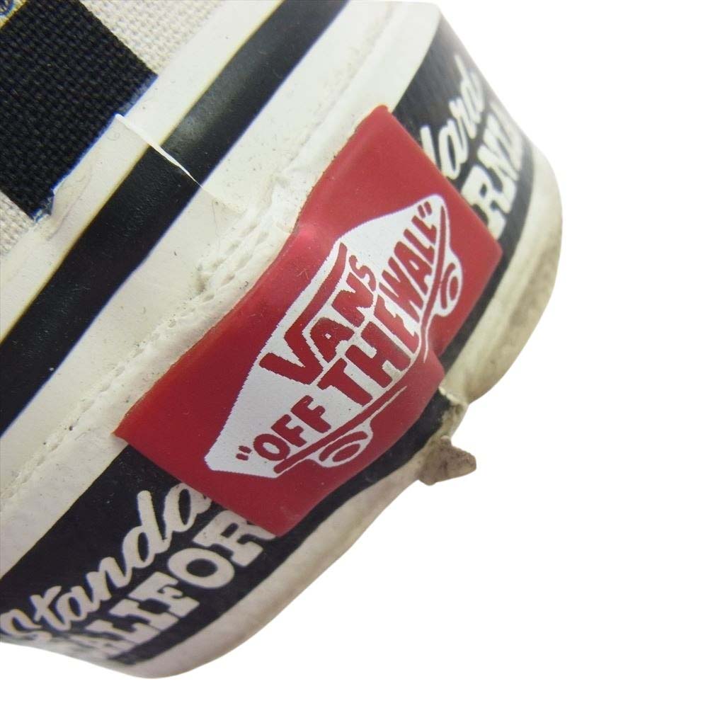 VANS バンズ × STANDARD CALIFORNIA スタンダード カルフォルニア SSSVB110 チェッカー SLIP ON スリッポン スニーカー ブラック系 ホワイト系 27.5cm【中古】