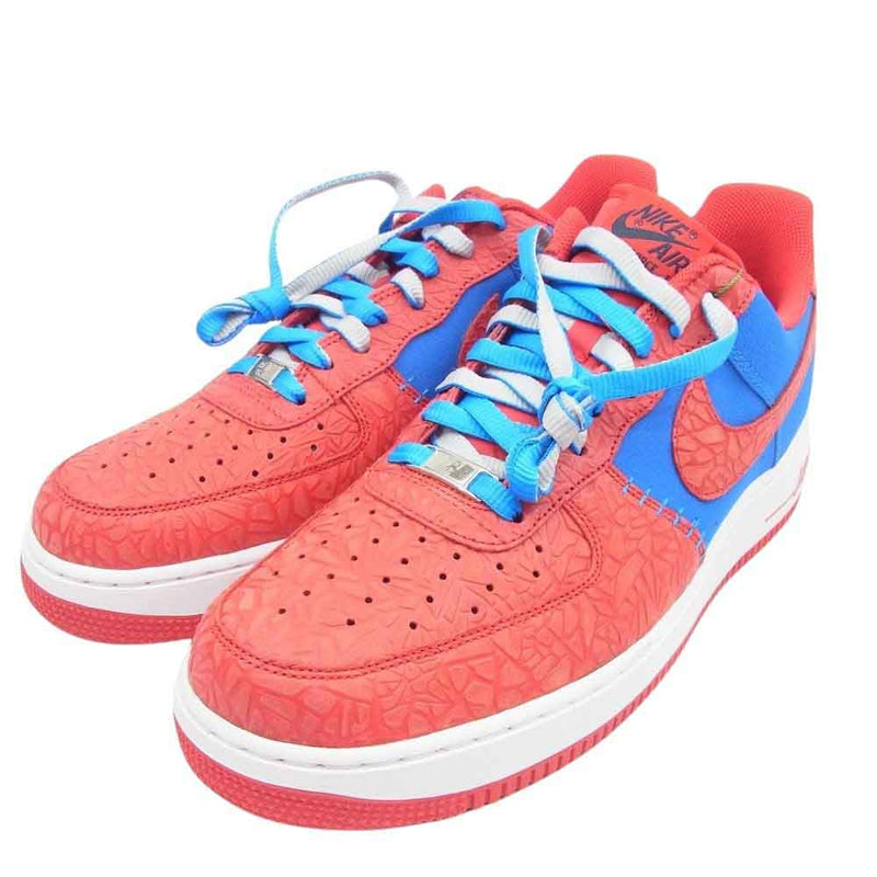 NIKE ナイキ 488298-412 AIR FORCE 1 LOW PHOTO BLUE HYPER RED  エアフォース 1 ロー フォトブルー ハイパーレッド  ローカットスニーカー レッド系 ブルー系 29cm【極上美品】【中古】