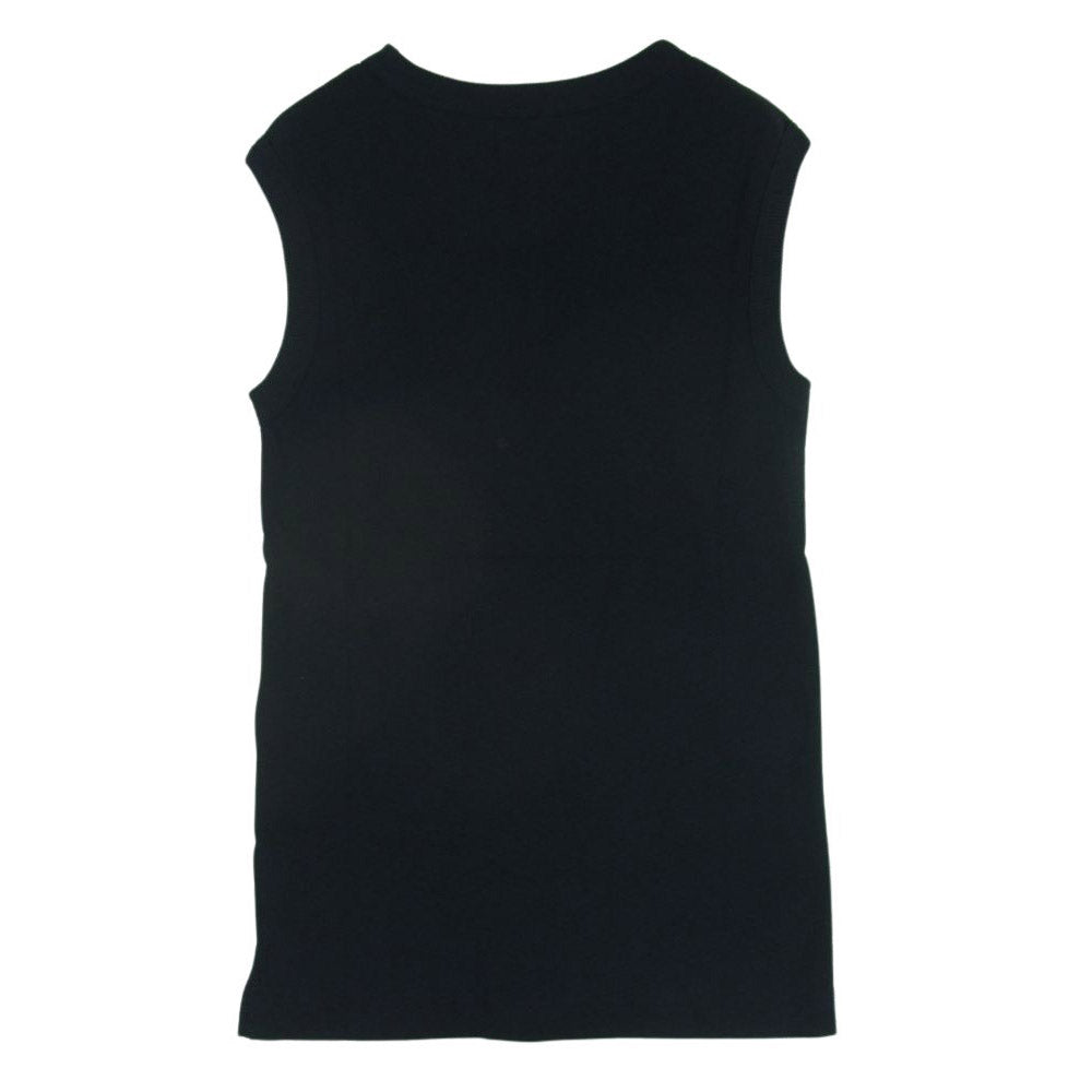 Y's Yohji Yamamoto ワイズ ヨウジヤマモト MX-T97-087 for men サイドスリット コットン リブ タンクトップ ブラック系 2【極上美品】【中古】
