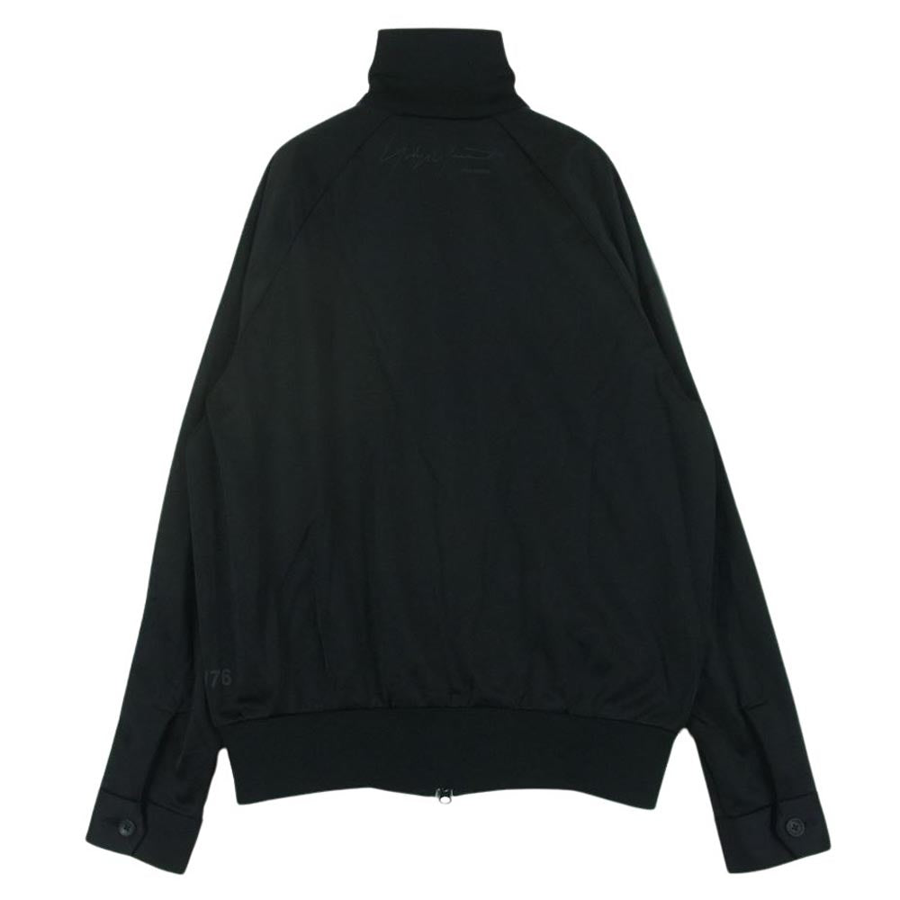 Yohji Yamamoto POUR HOMME ヨウジヤマモトプールオム HX-Y10-941 76着限定 Track Jacket サイドライン バックロゴ プリント トラック ジャケット ブラック系 3【極上美品】【中古】