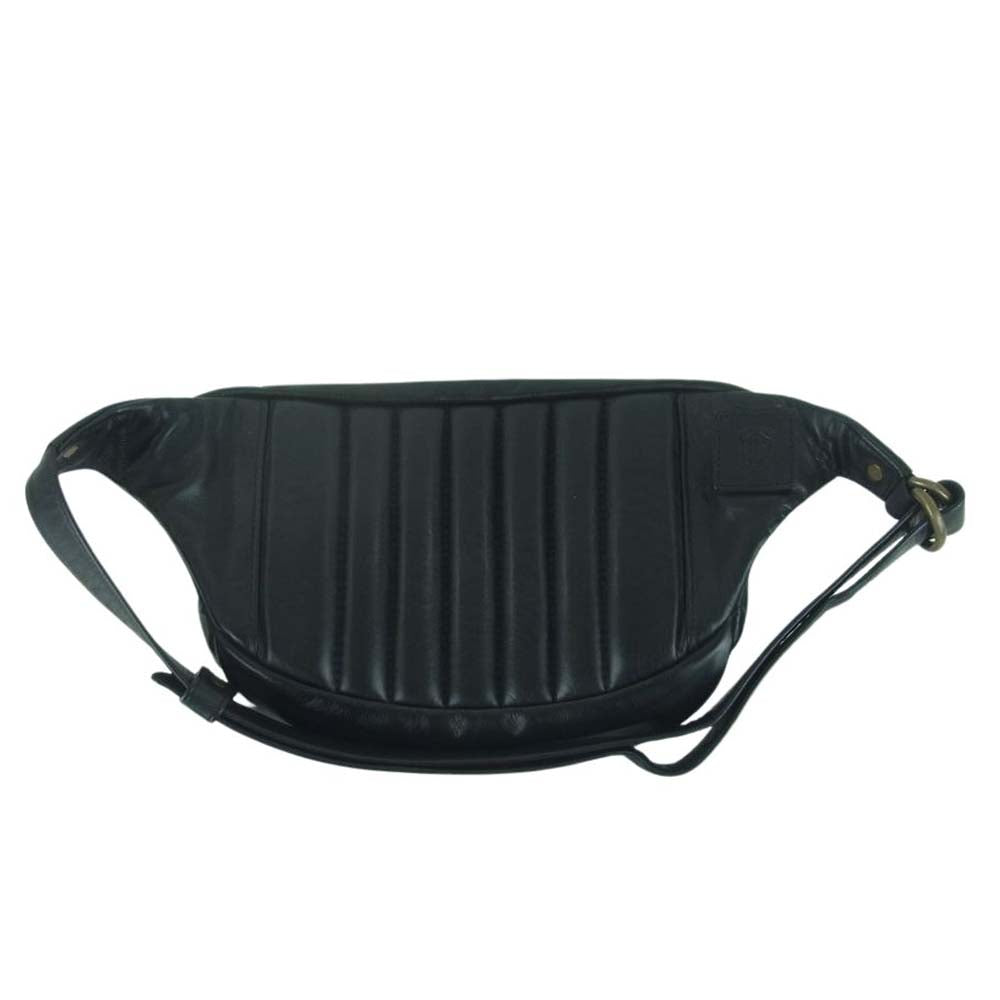 バックドロップ レザーズ DIA WAIST BAG レザー ウエスト バッグ ショルダー ブラック系【中古】
