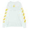 OFF-WHITE オフホワイト OMAB001F21JER0041084 アームダイアゴナルプリント スカルフォト 長袖 Tシャツ ロンT ホワイト系 M【中古】