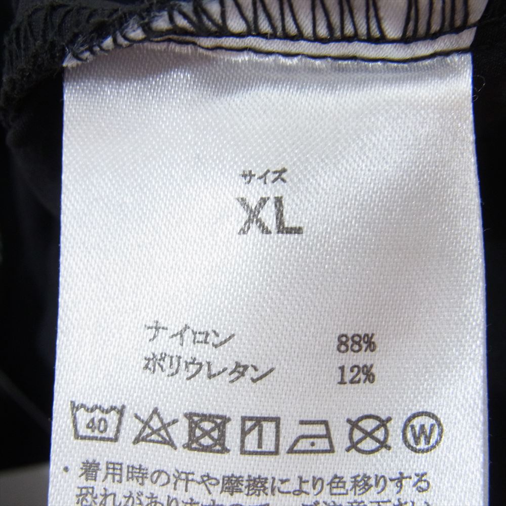 1piu1uguale3 ウノピュウノウグァーレトレ 裾ジップ ナイロンパンツ ジョガーパンツ ブラック系 XL【中古】