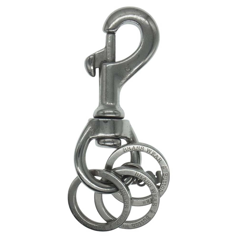 STANDARD CALIFORNIA スタンダードカリフォルニア OTAKE048 BUTTON WORKS × SD KEY HOLDER ボタンワークス キーホルダー シルバー系【中古】