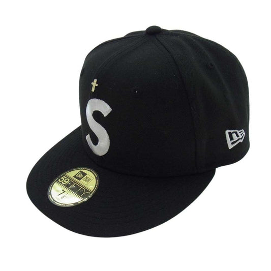 Supreme シュプリーム 24SS New Era Gold Cross S Logo ニューエラ ゴールドクロス S ロゴ キャップ ブラック系 56.8cm【中古】