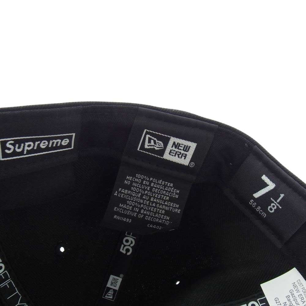 Supreme シュプリーム 24SS New Era Gold Cross S Logo ニューエラ ゴールドクロス S ロゴ キャップ ブラック系 56.8cm【中古】