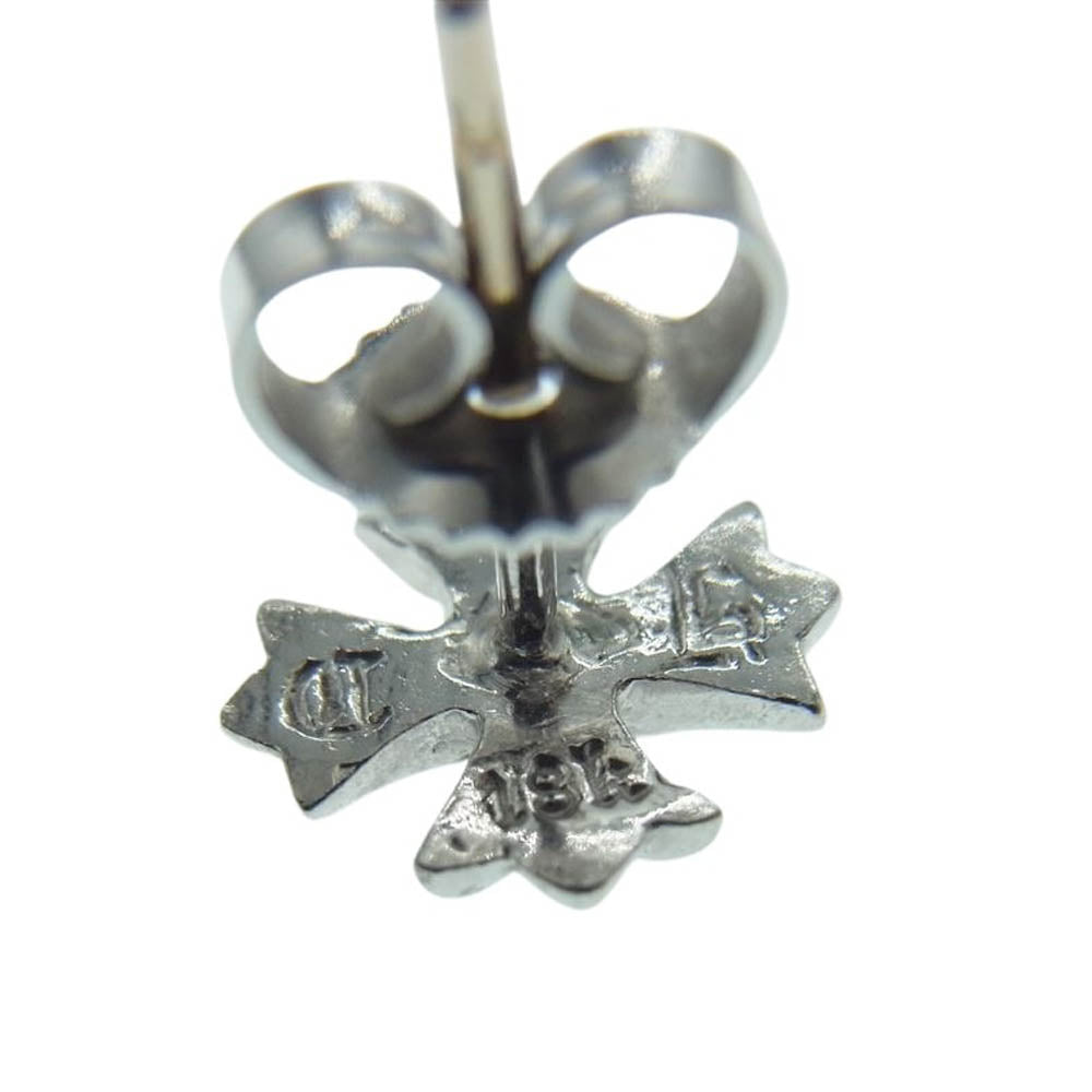 CHROME HEARTS クロムハーツ（原本無） 18KWG CHプラス スタッドピアス ピンクサファイア【中古】