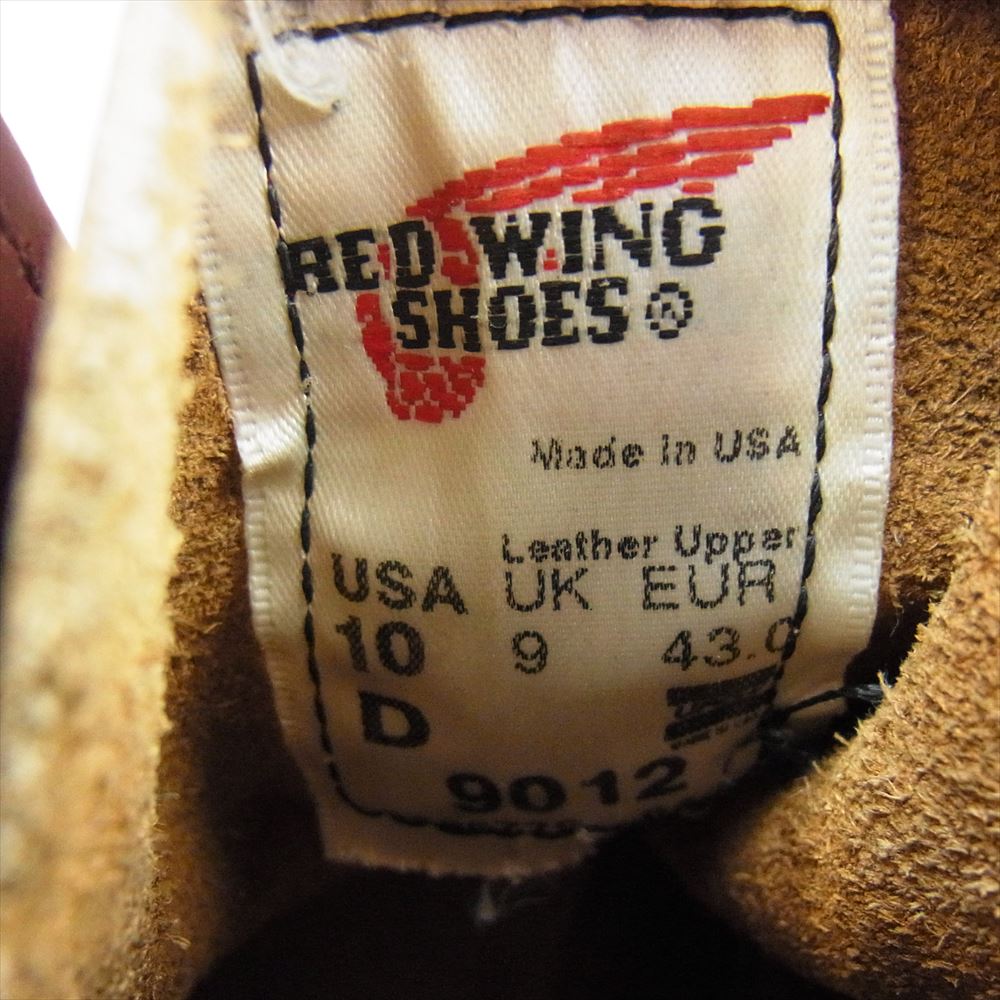 RED WING レッドウィング 9012 MOC TOE BECKMAN ベックマン ワークブーツ レースアップブーツ  ブラウン系 US10【中古】