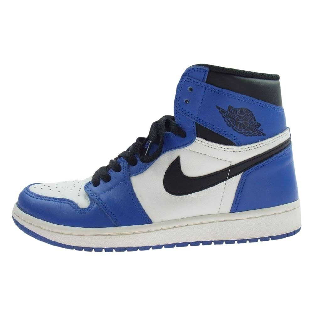 NIKE ナイキ 555088-403 Air Jordan 1 Retro High OG Game Royal エアジョーダン1 レトロ ハイ OG ゲーム ロイヤル スニーカー ホワイト系 ブルー系 26.5【中古】