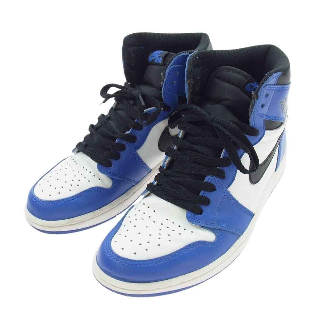 NIKE ナイキ 555088-403 Air Jordan 1 Retro High OG Game Royal エアジョーダン1 レトロ ハイ OG ゲーム ロイヤル スニーカー ホワイト系 ブルー系 26.5【中古】