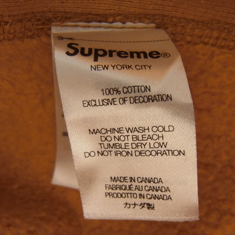 Supreme シュプリーム 21AW Box Logo Hooded Sweatshirt Light Mustard ボックス ロゴ フーディー スウェット パーカー ライトマスタード ライトマスタード S【中古】