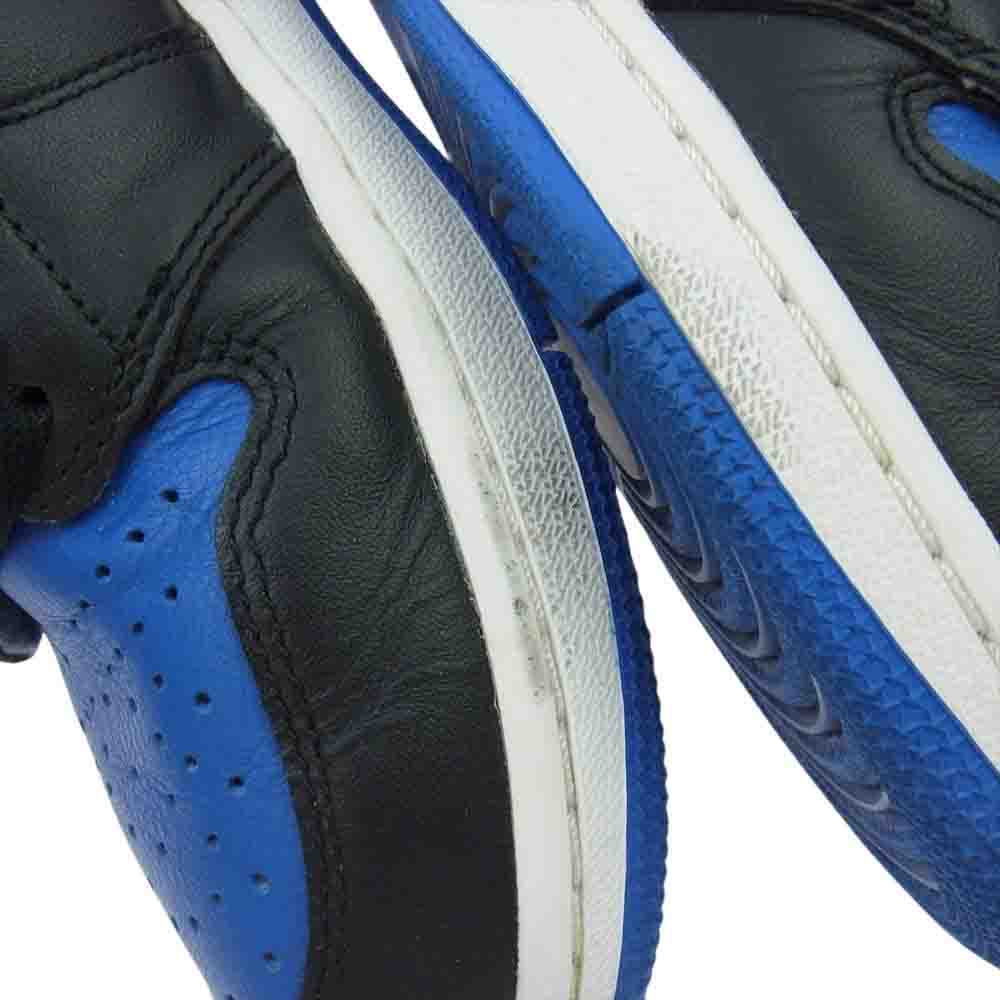 NIKE ナイキ 555088-007 Air Jordan 1 Retro High OG Royal  エアジョーダン 1 レトロ ハイ OG ロイヤル スニーカー ブラック系 ブルー系 26.5【中古】