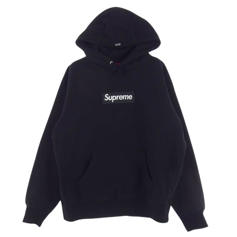 Supreme シュプリーム 21AW Box Logo Hooded Sweatshirt  ボックス ロゴ フーディー スウェット パーカー ブラック ブラック系 S【中古】