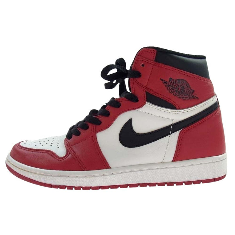 NIKE ナイキ 555088-101 Air Jordan 1 Retro High Chicago エアジョーダン1 レトロ ハイ シカゴ スニーカー ホワイト系 レッド系 26.5【中古】