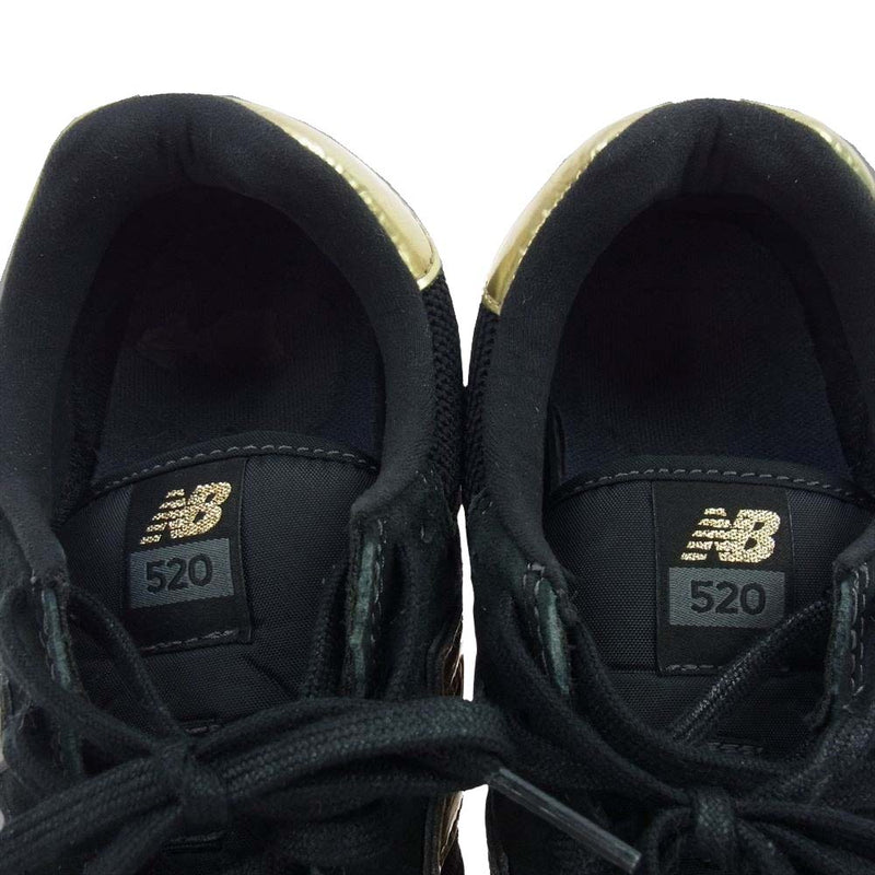 NEW BALANCE ニューバランス WL520GDB ローカット スニーカー ブラック系 26cm【中古】