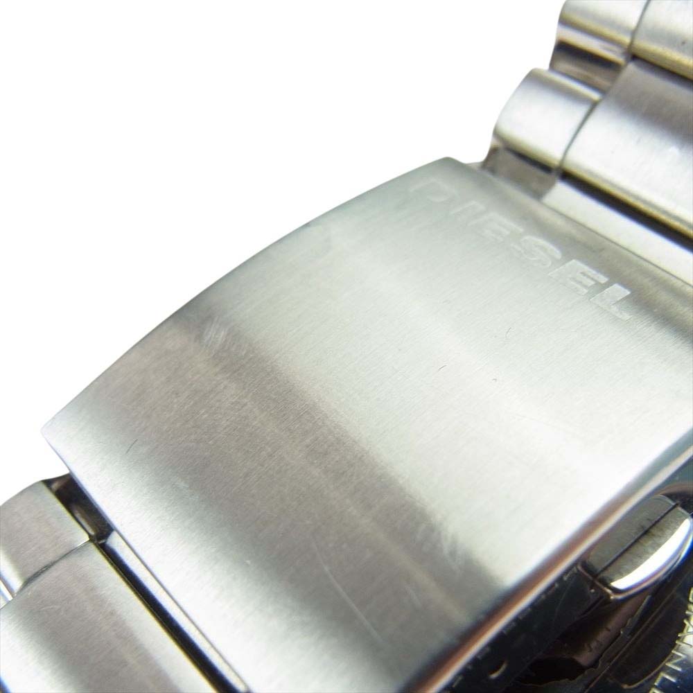 DIESEL ディーゼル DZ4181 MASTER CHIEF マスターチーフ クロノグラフ ウオッチ シルバー系 ブルー系【中古】