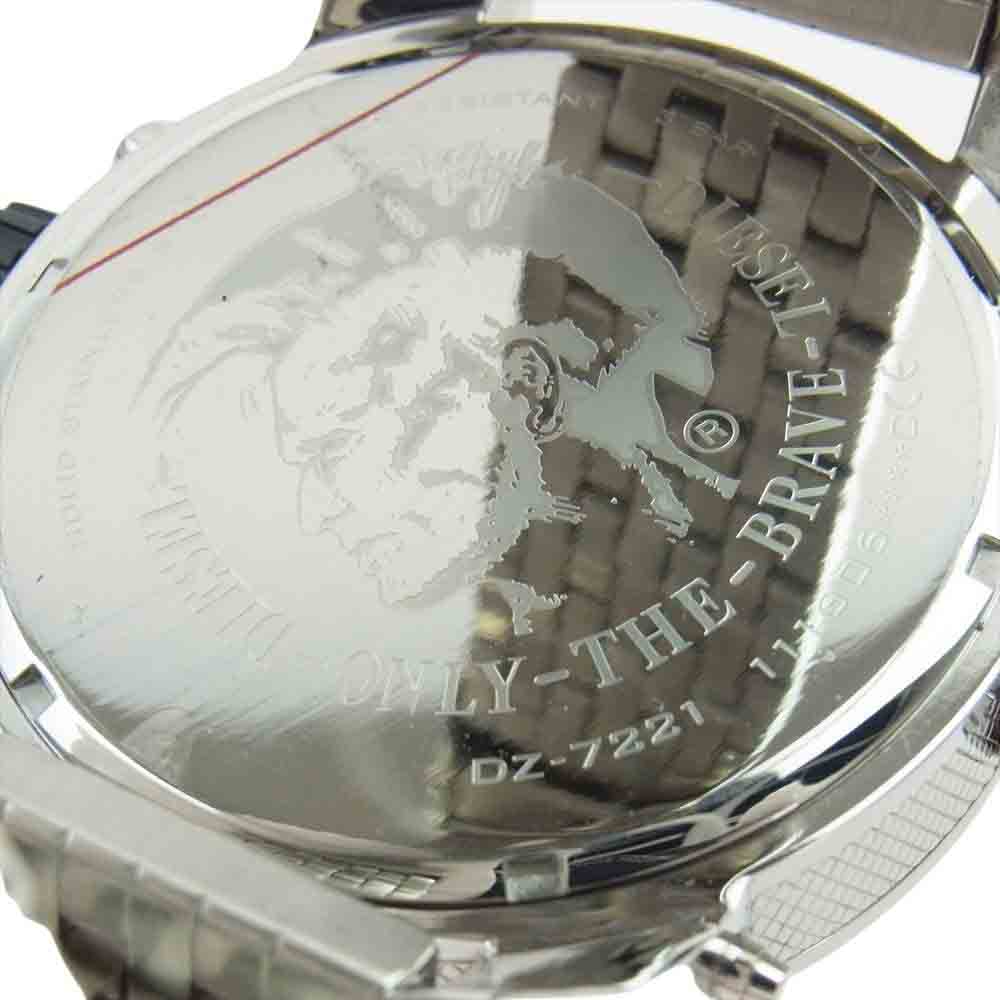 DIESEL ディーゼル DZ7221 Mr.Daddy ミスターダディー マルチ ダイヤル アナ デジタル ディスプレイ ウオッチ シルバー系【美品】【中古】