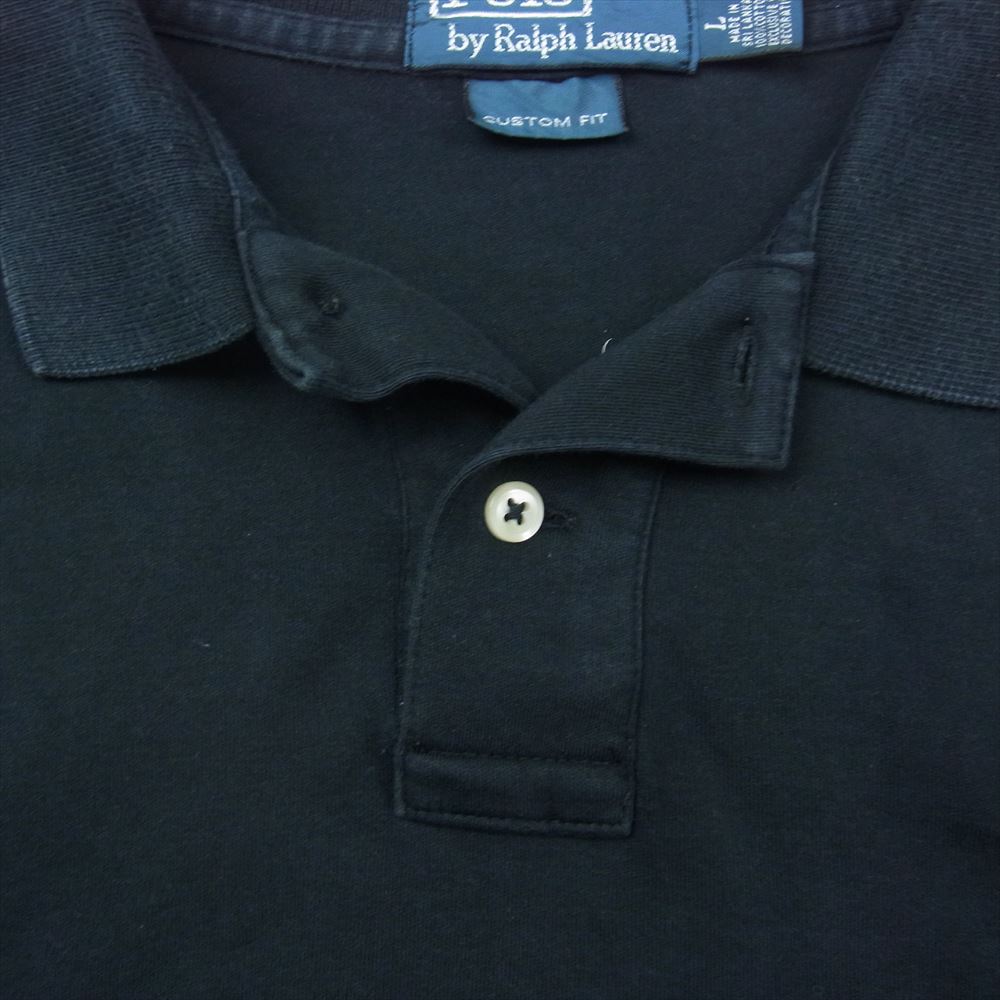 POLO RALPH LAUREN ポロ・ラルフローレン 半袖 ポロシャツ ブラック系 L【中古】