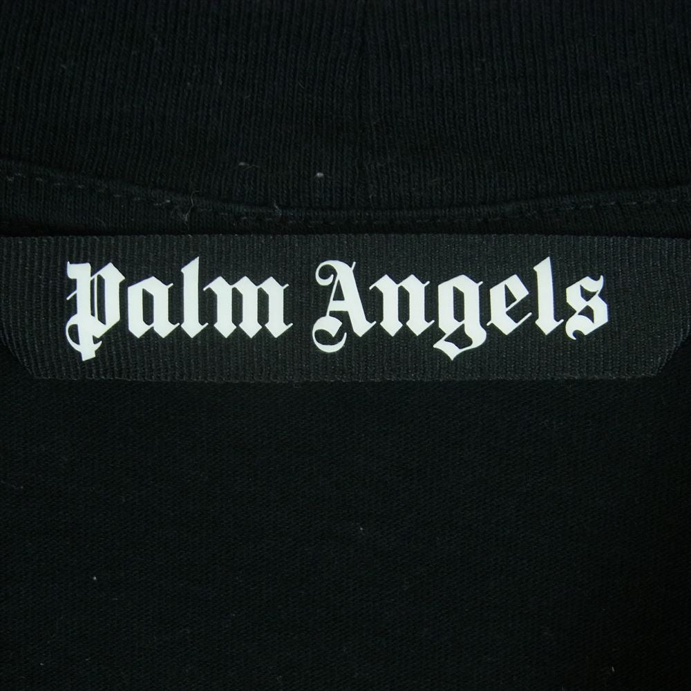PALM ANGELS パームエンジェルス PMAA041S22JER002 apple バック ロゴプリント 半袖 Tシャツ ブラック系 M【中古】