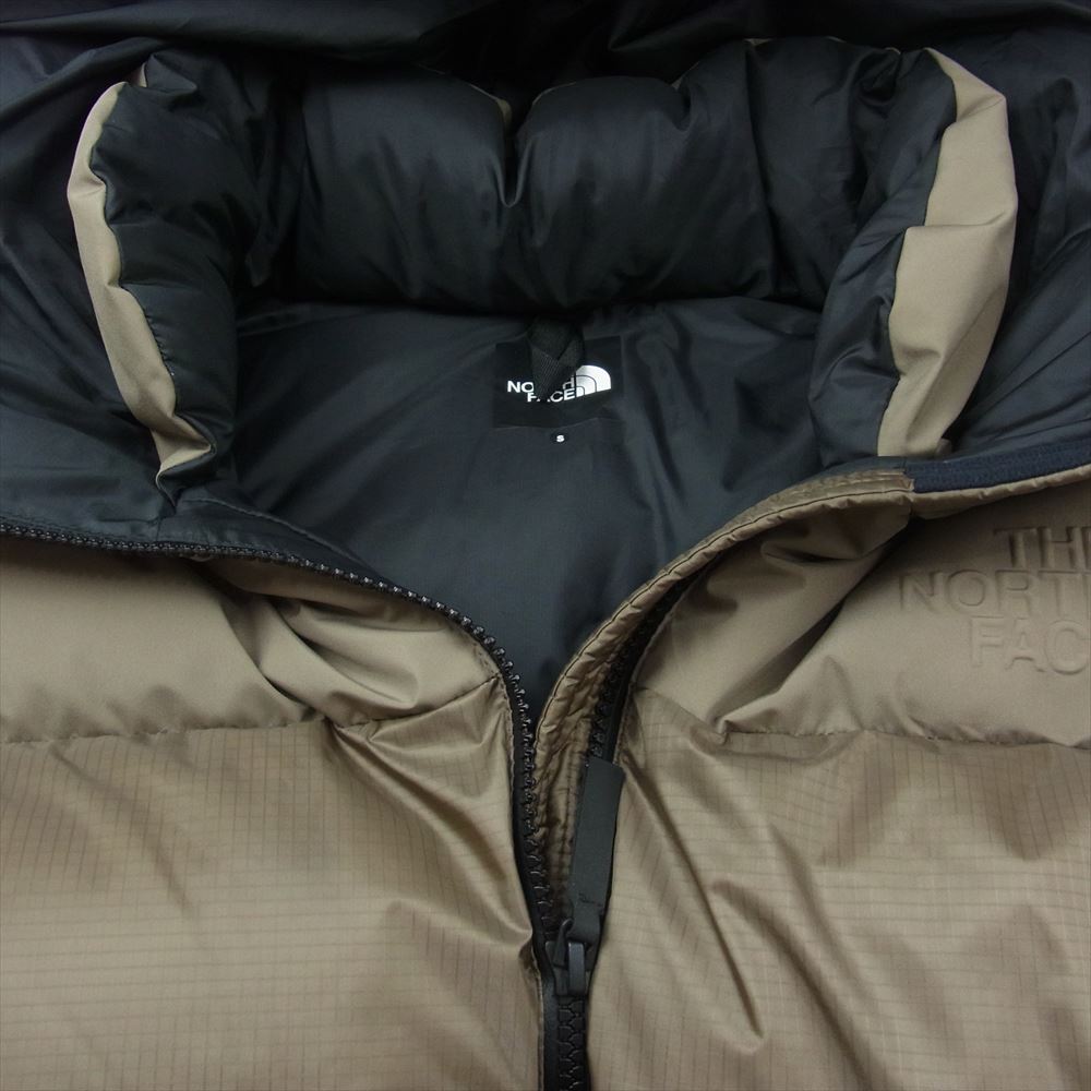 THE NORTH FACE ノースフェイス ND92162 WS NUPTSE HOODIE ウィンドストッパー ヌプシ フーディー ダウン ジャケット カーキ系 S【美品】【中古】