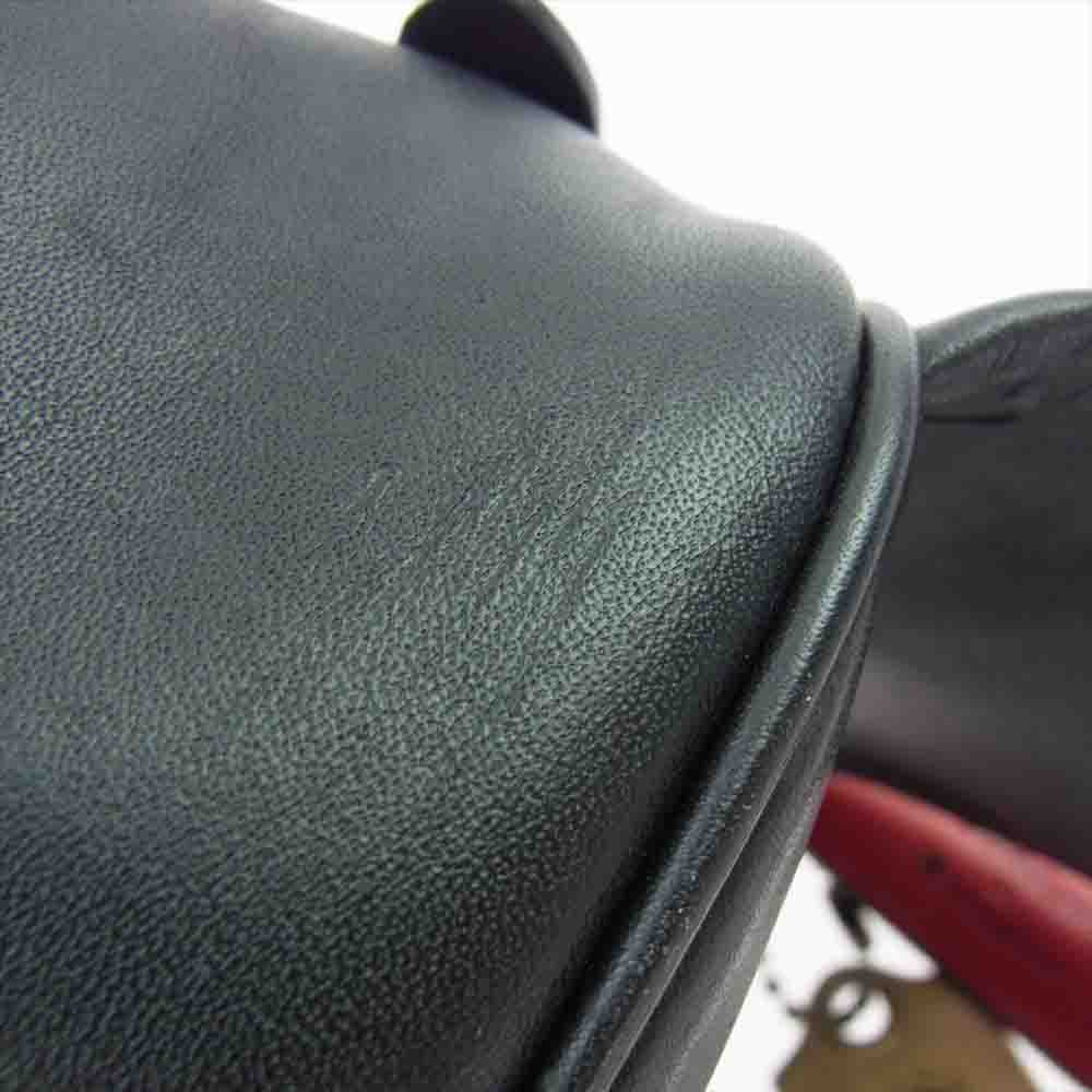 COACH コーチ L2061-7307 × Champion チャンピオン レザー ボディバッグ ウェスト バッグ ブラック系【中古】