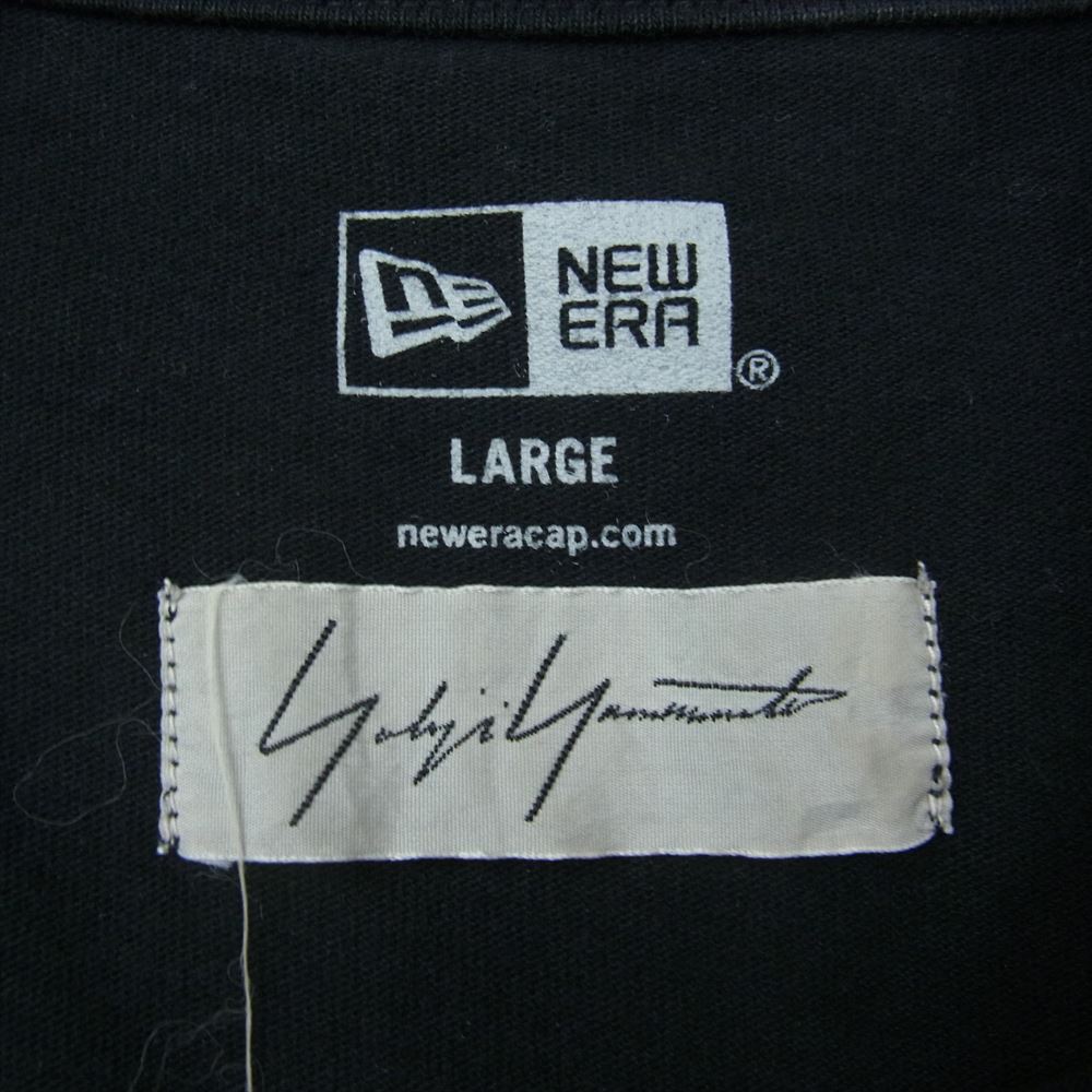 Yohji Yamamoto ヨウジヤマモト FN-T98-082 × NewEra ニューエラ ROUND HEM S/S TEE  ラウンドヘム 半袖 Tシャツ ブラック系 4【中古】