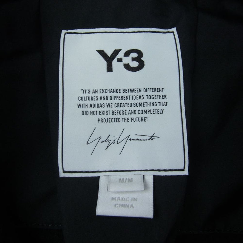 Y-3 Yohji Yamamoto ワイスリー ヨウジヤマモト 20AW GK4572 A2E001 CLASSIC WOOL FLANNEL SHIRT スタンドカラー ジップアップ ウール ロングシャツ コート ブラック系 M【中古】