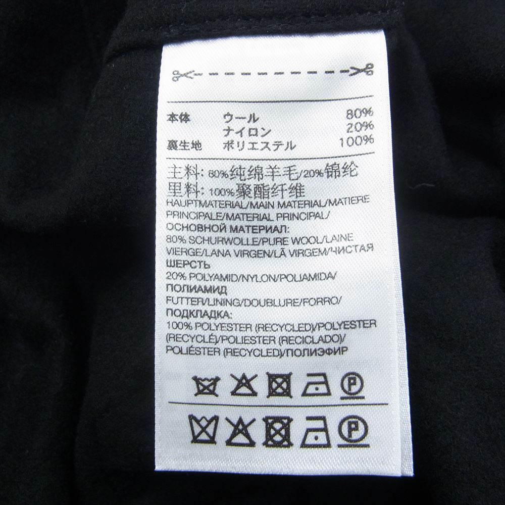 Y-3 Yohji Yamamoto ワイスリー ヨウジヤマモト 20AW GK4572 A2E001 CLASSIC WOOL FLANNEL SHIRT スタンドカラー ジップアップ ウール ロングシャツ コート ブラック系 M【中古】