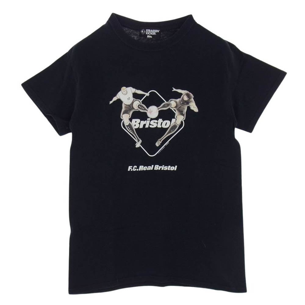 F.C.R.B. エフシーアールビー 19AW FCRB-192134 キャプテン翼 STRASSENKICKER LUKAS HYUGA TWIN SHOOT TEE シュトラーセンキッカー ルーカス 日向 ツインシュート Tシャツ ブラック系 S【中古】