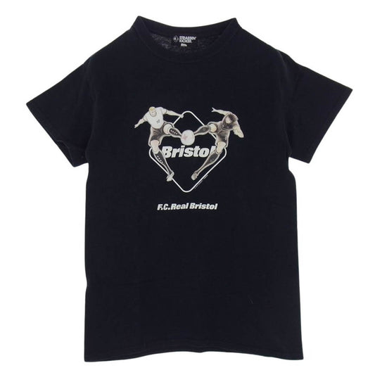 F.C.R.B. エフシーアールビー 19AW FCRB-192134 キャプテン翼 STRASSENKICKER LUKAS HYUGA TWIN SHOOT TEE シュトラーセンキッカー ルーカス 日向 ツインシュート Tシャツ ブラック系 S【中古】
