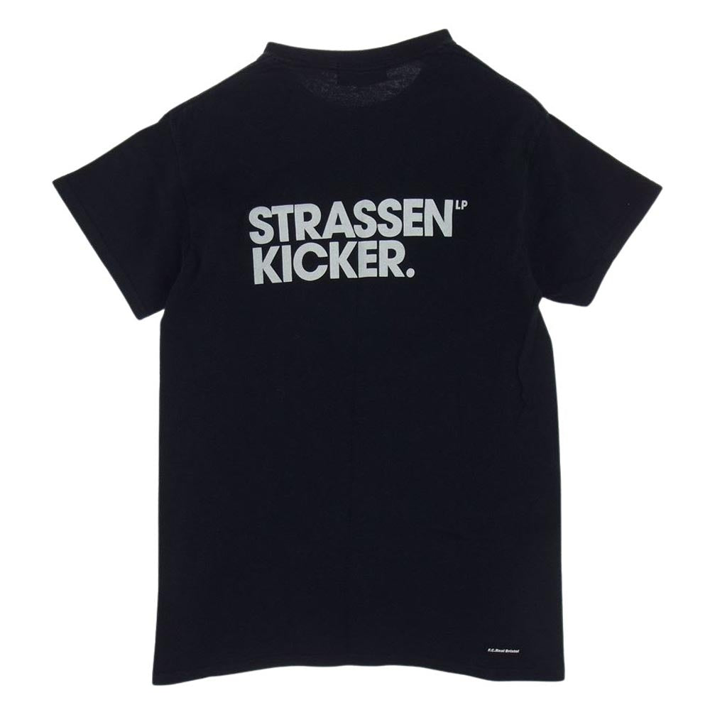 F.C.R.B. エフシーアールビー 19AW FCRB-192134 キャプテン翼 STRASSENKICKER LUKAS HYUGA TWIN SHOOT TEE シュトラーセンキッカー ルーカス 日向 ツインシュート Tシャツ ブラック系 S【中古】