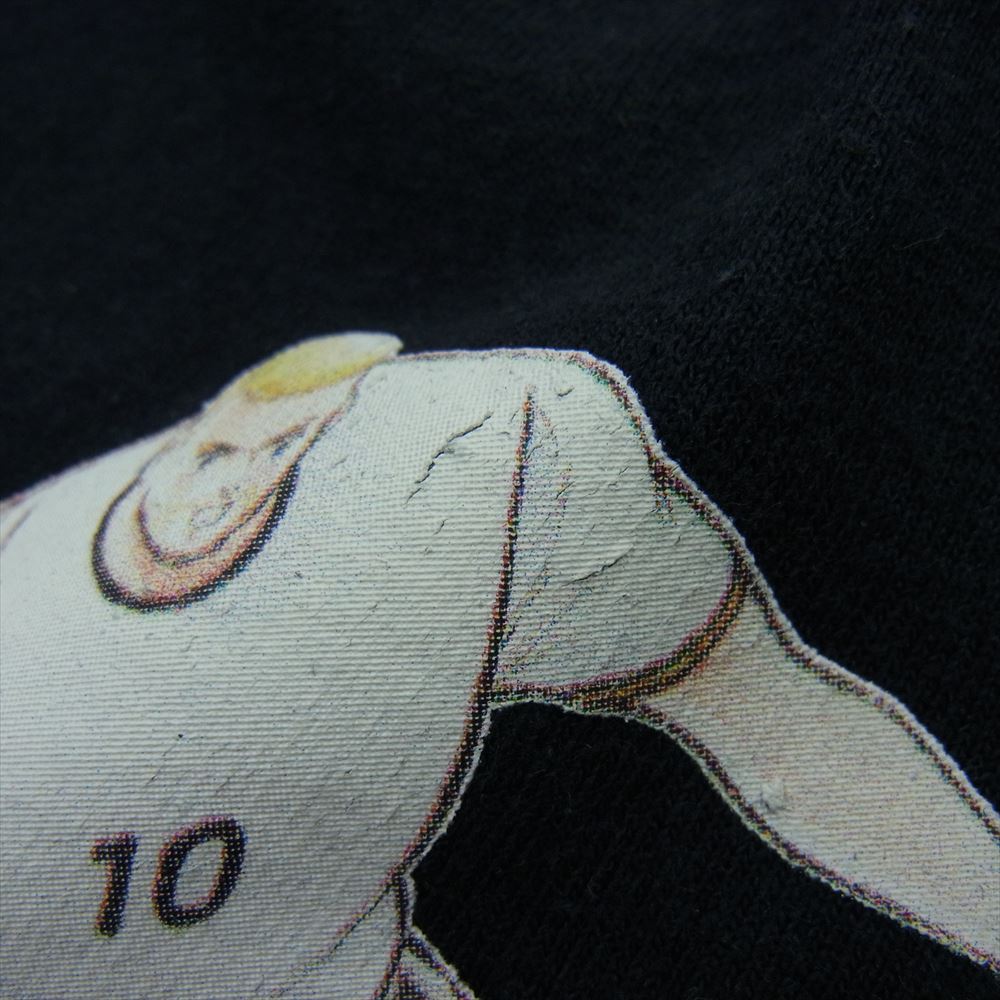 F.C.R.B. エフシーアールビー 19AW  FCRB-192134 キャプテン翼 STRASSENKICKER LUKAS HYUGA TWIN SHOOT TEE シュトラーセンキッカー ルーカス 日向 ツインシュート Tシャツ ブラック系 S【中古】