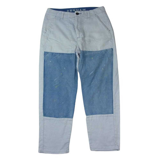 デンハム ペイント加工 ストレート デニム パンツ インディゴブルー系 EU28【中古】