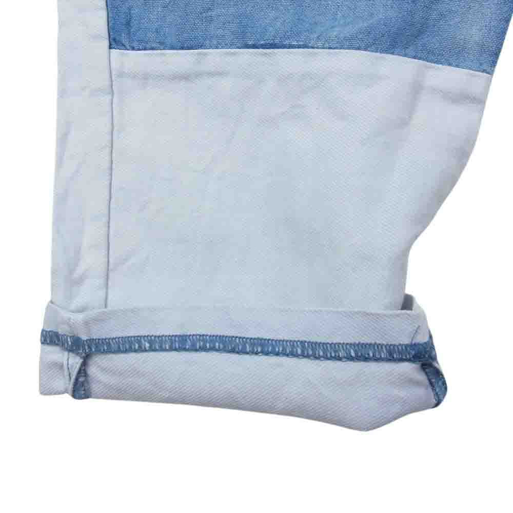 デンハム ペイント加工 ストレート デニム パンツ インディゴブルー系 EU28【中古】