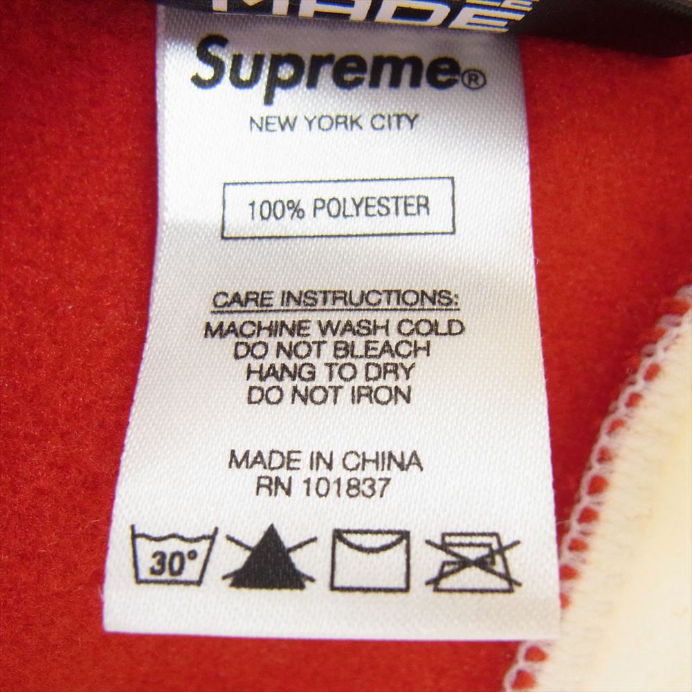 Supreme シュプリーム 18AW Polartec Deep Pile Balaclava ポーラテック バラクラバ ロゴ 帽子 オフホワイト系【中古】