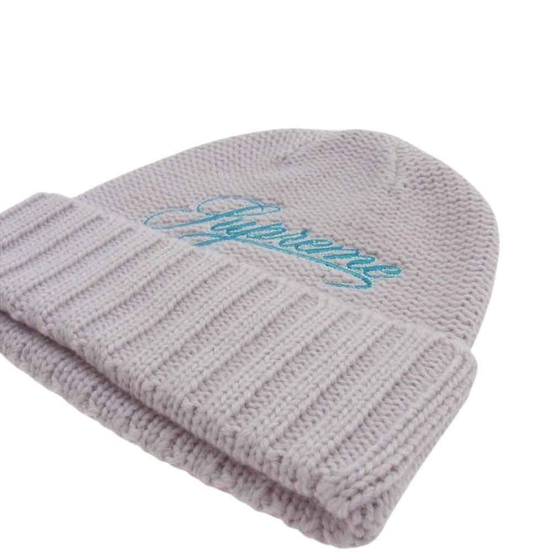 Supreme シュプリーム 21AW Script Logo Beanie スクリプト ロゴ ビーニー ニット キャップ パープル系 ピンク系【中古】