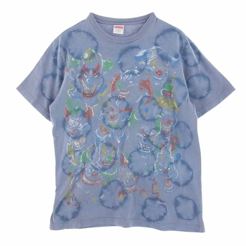 Supreme シュプリーム 19AW Clowns Tee クラウンズ ピエロ 半袖 Tシャツ パープル系 S【中古】