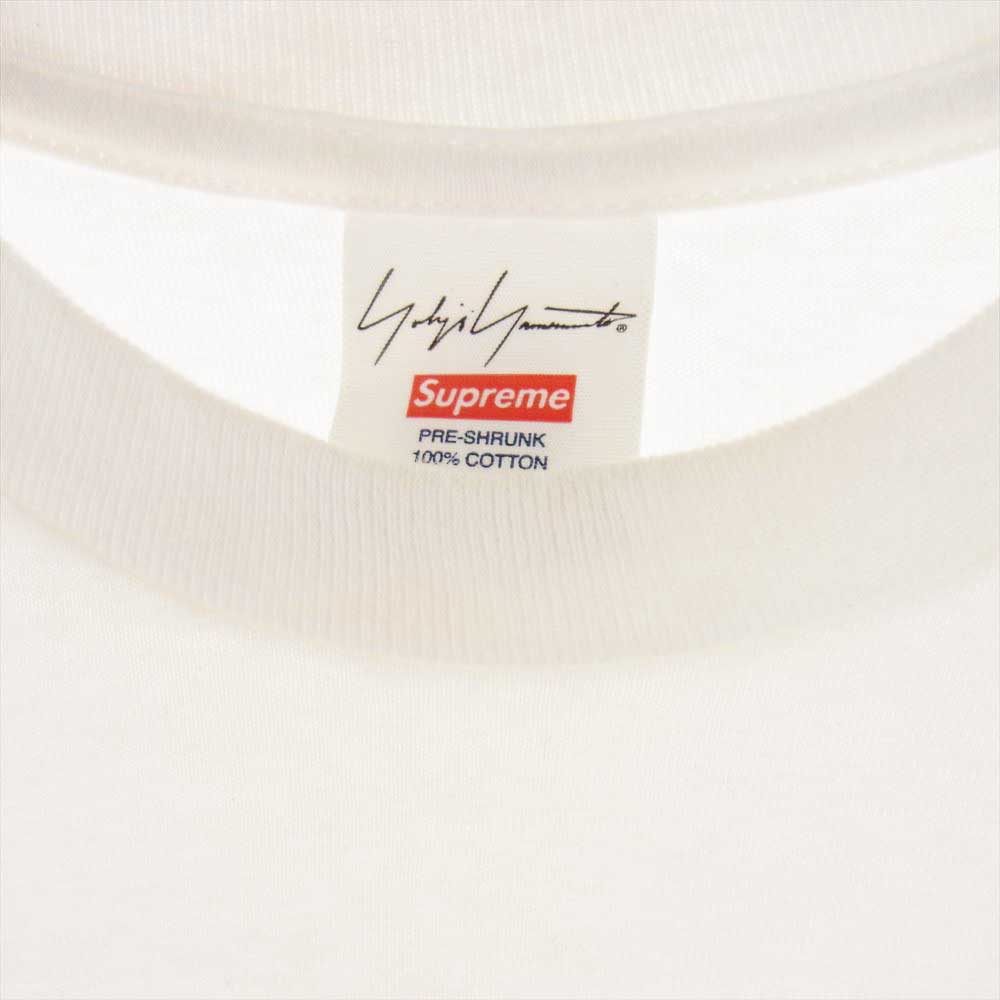 Supreme シュプリーム 20AW × Yohji Yamamoto ヨウジヤマモト Logo Tee ロゴ 半袖 Tシャツ ホワイト系 S【中古】