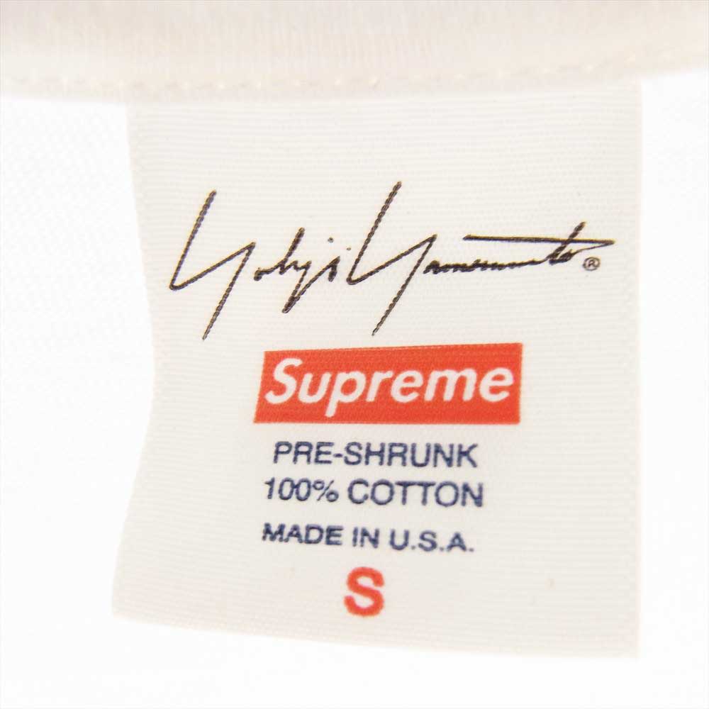 Supreme シュプリーム 20AW × Yohji Yamamoto ヨウジヤマモト Logo Tee ロゴ 半袖 Tシャツ ホワイト系 S【中古】
