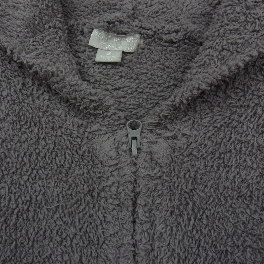 Ron Herman ロンハーマン × BAREFOOT DREAMS ベアフット ドリームス フリース  パイル  ジップ パーカー グレー系 S【中古】