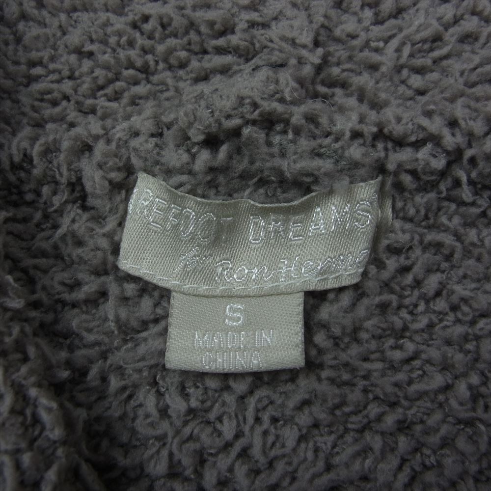 Ron Herman ロンハーマン × BAREFOOT DREAMS ベアフット ドリームス フリース  パイル  ジップ パーカー グレー系 S【中古】