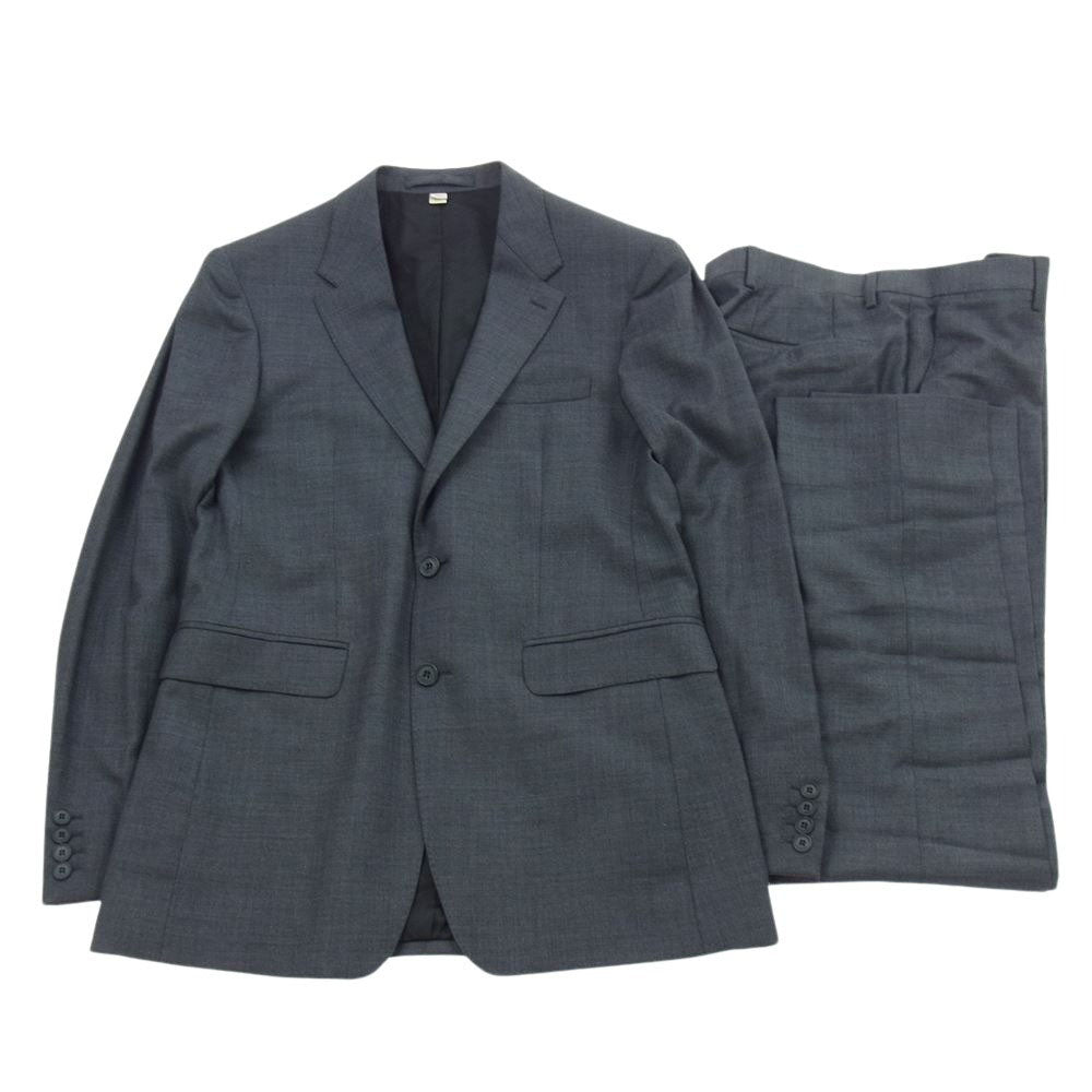 BURBERRY LONDON バーバリー ロンドン 3918043 国内正規品 スーツ セットアップ ウール 2B テーラード ジャケット スラックス パンツ グレー グレー系 48【中古】