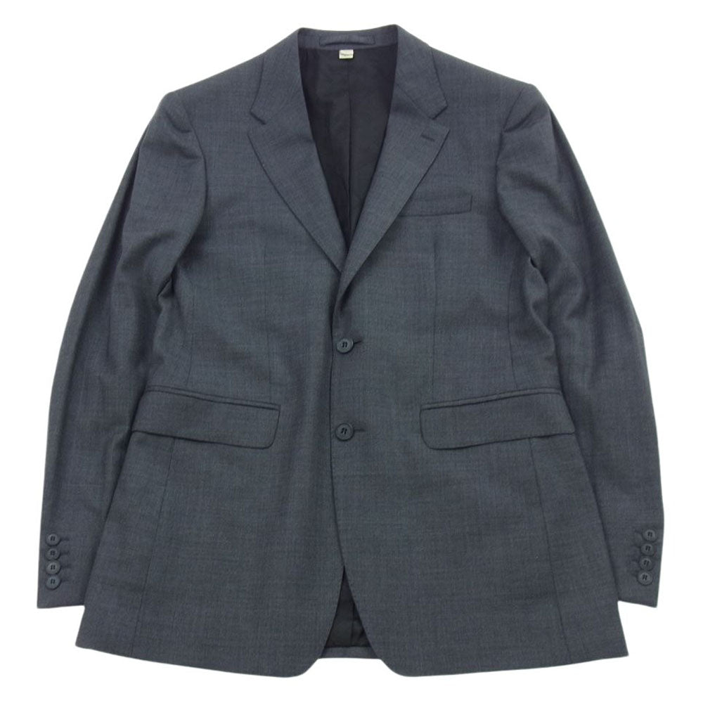 BURBERRY LONDON バーバリー ロンドン 3918043 国内正規品 スーツ セットアップ ウール 2B テーラード ジャケット スラックス パンツ グレー グレー系 48【中古】