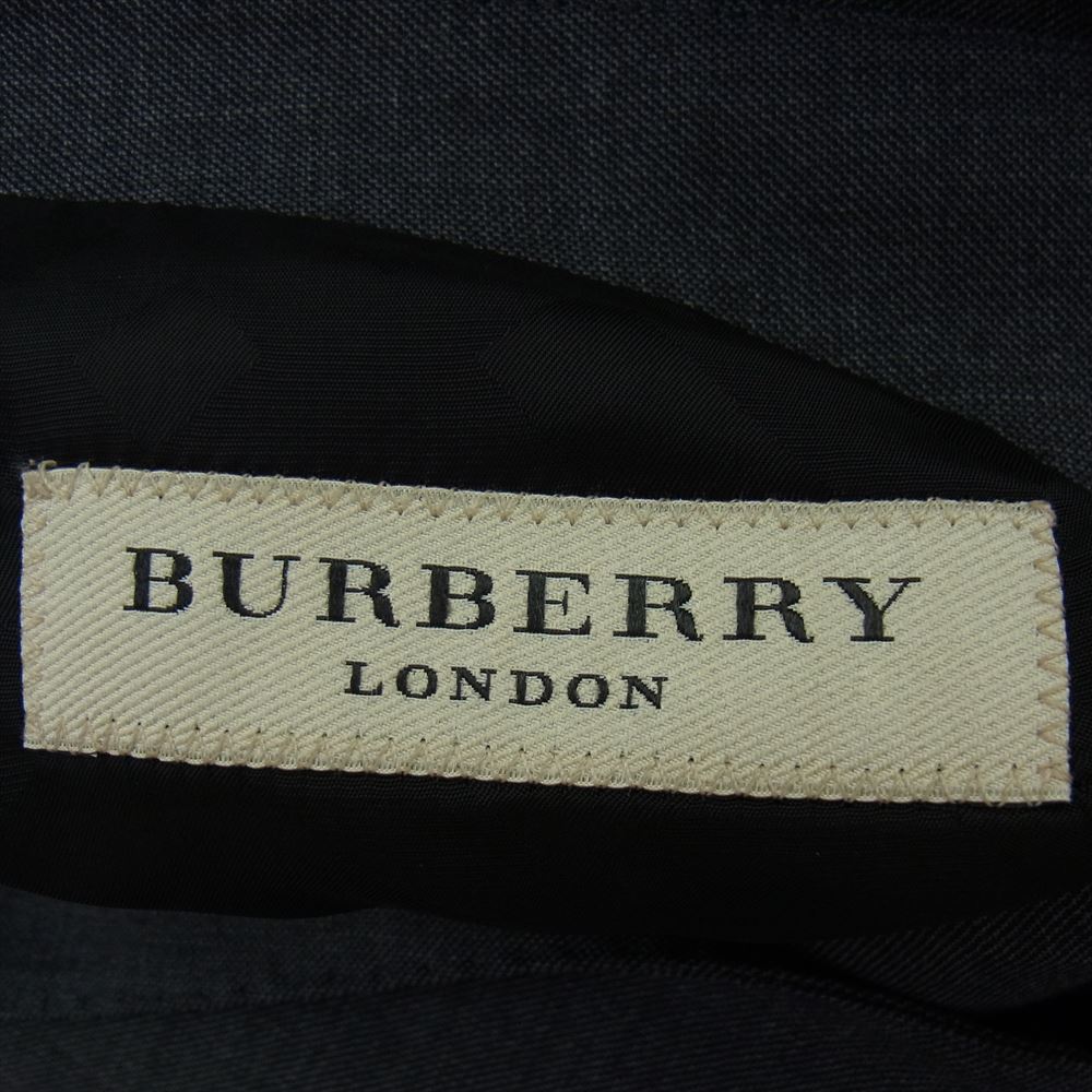 BURBERRY LONDON バーバリー ロンドン 3918043 国内正規品 スーツ セットアップ ウール 2B テーラード ジャケット スラックス パンツ グレー グレー系 48【中古】