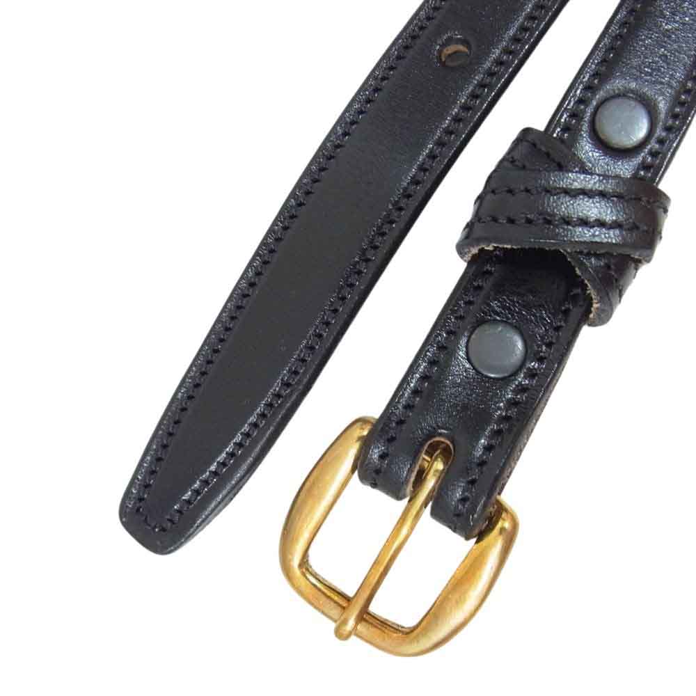 トリーレザー 2139 レザー ベルト ダークブラウン系 32【中古】