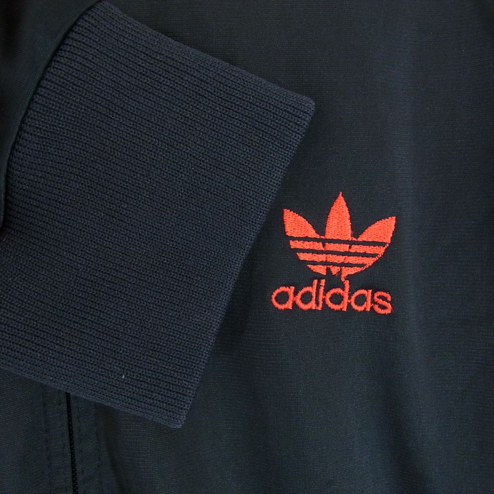 adidas アディダス USA製 70s トラック ジャケット ジャージ ブラック系 L【中古】