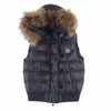 MONCLER モンクレール 320934830225 68950 tarn gilet ターン ジレ ファーフード付き ダウンベスト  グレー系 1【中古】
