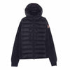 MONCLER モンクレール 21AW G20979B00009 GRENOBLE グルノーブル CARDIGAN ダウンジャケット フーディー 切替 ロゴ ワッペン  ブラック系 L【美品】【中古】