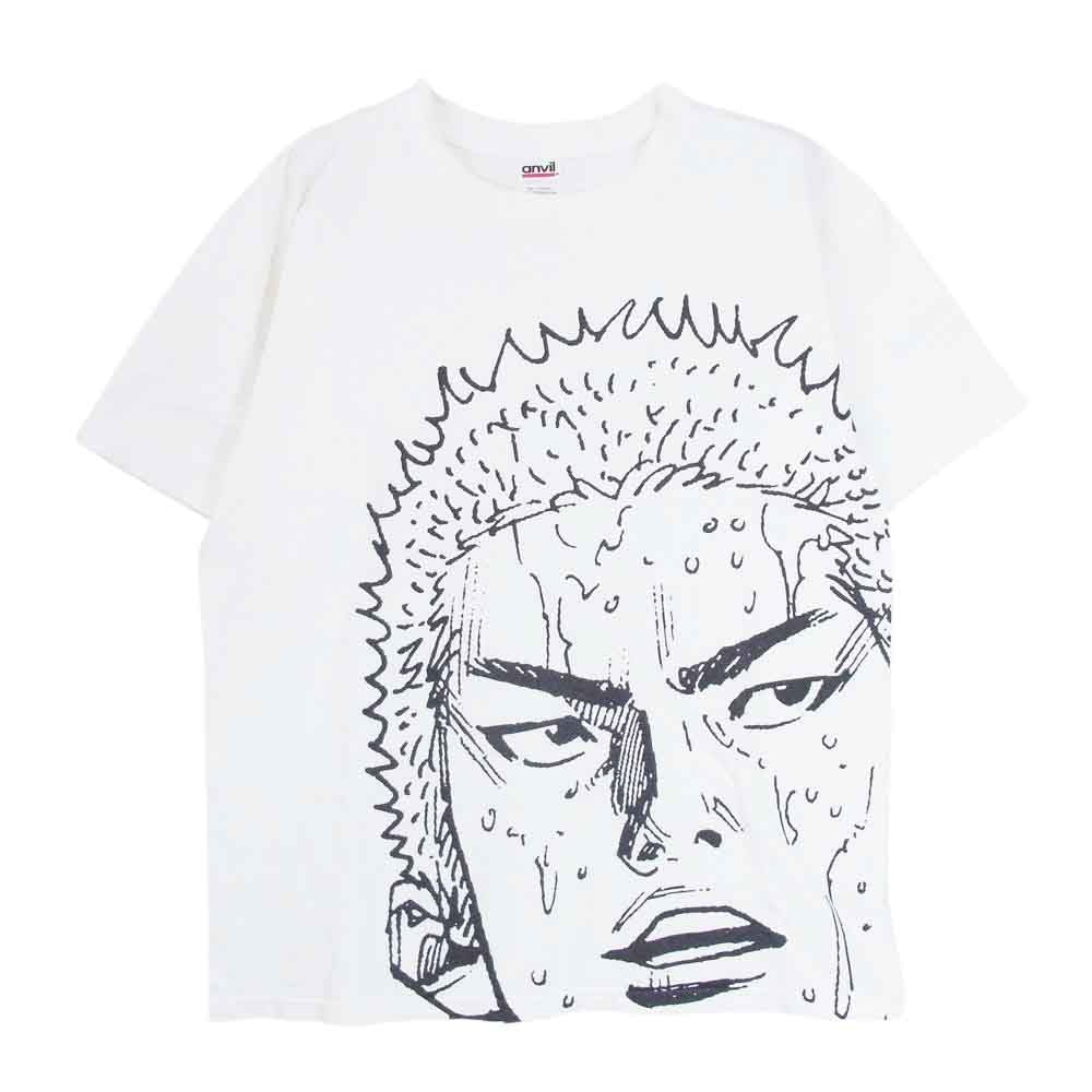 ヴィンテージ 00s SLAM DUNK スラムダンク 桜木花道 プリント アニメ キャラクター 半袖 Tシャツ  ホワイト系 M【中古】